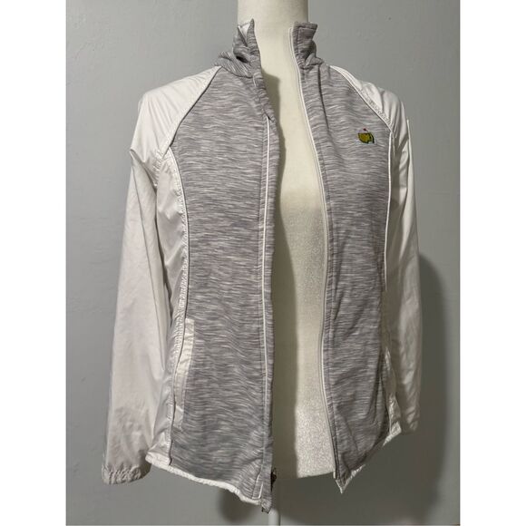 Masters Magnolia lane tech reversible white gray windbreaker jacket S - Picture 12 of 12